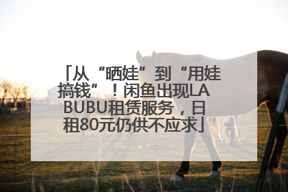 从“晒娃”到“用娃搞钱”！闲鱼出现LABUBU租赁服务，日租80元仍供不应求